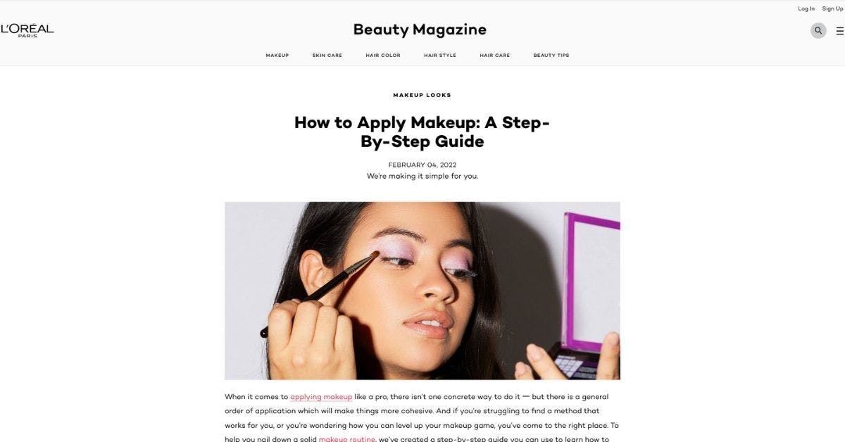 how to apply makeup for beginners by loreal paris