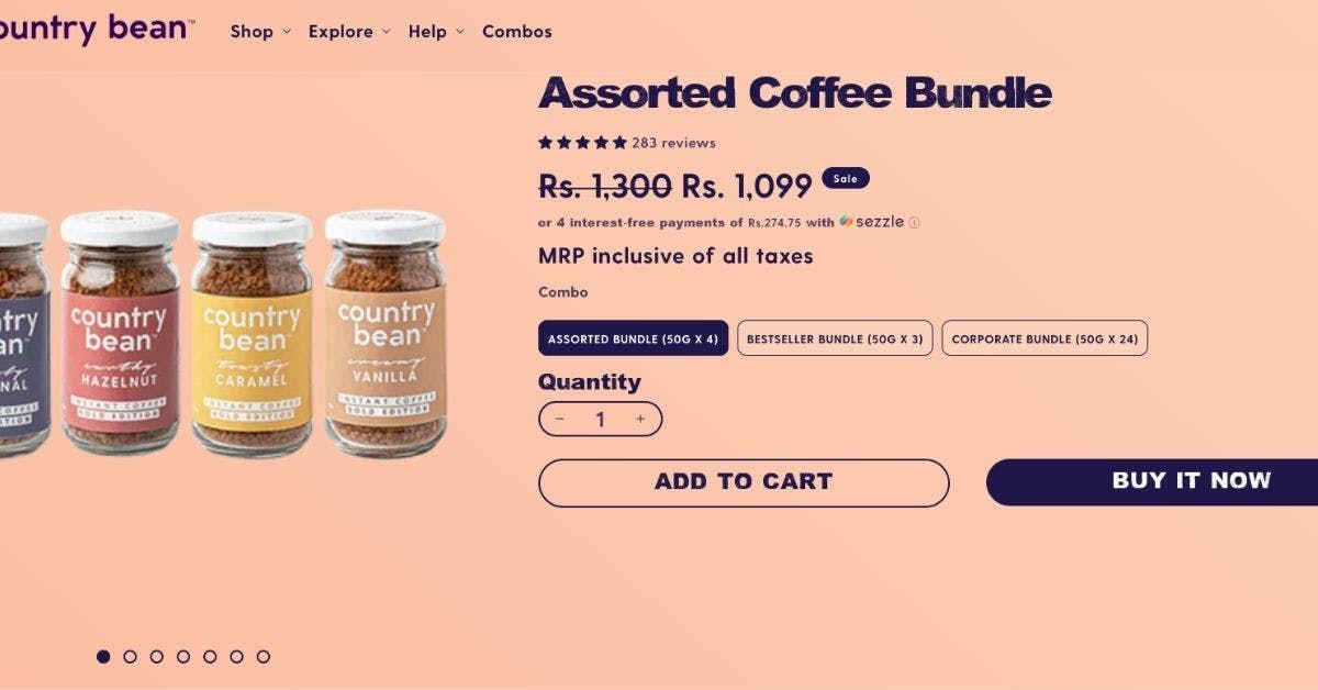 product bundle pricing example